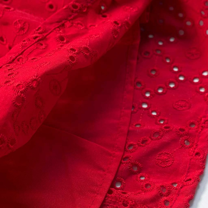 Παιδικό φόρεμα Εβίτα για κορίτσια Poppy κόκκινο μοντέρνο βόλτα καλοκαιρινό ετών casual online (13)