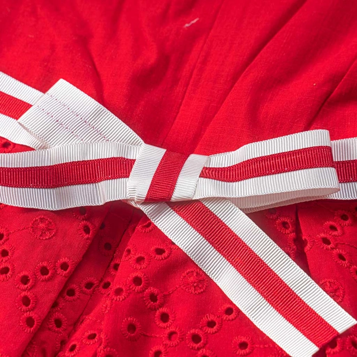 Παιδικό φόρεμα Εβίτα για κορίτσια Poppy κόκκινο μοντέρνο βόλτα καλοκαιρινό ετών casual online (14)