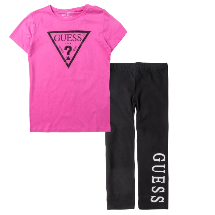Παιδική μπλούζα Guess για κορίτσια Simply φούξια καθημερινά μονόχρωμα κοριτσίστικα online (1) | Παιδικό κολάν Guess για κορίτσια Black White Μαύρο 8 16 καθημερινά χειμωνιάτικα κολάν online 