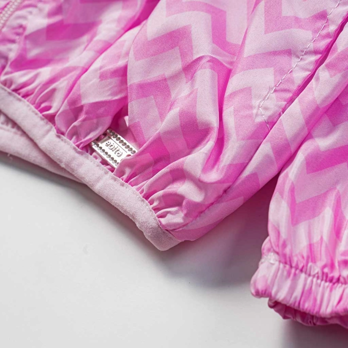 Παιδικό μπουφάν Εβίτα για κορίτσια  Gummy ροζ αντιανεμικό σχολείο καθημερινό φθινοπωρινό ανοιξιάτικο ετών online (3)
