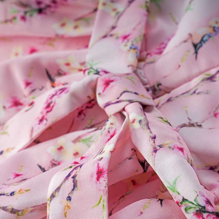 Βρεφικό φόρεμα Εβίτα για κορίτσια  flower busion ροζ καλοκαιρινα φορεματα ρομαντικα ετων (5)