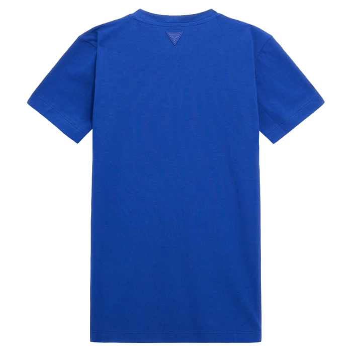 Παιδική μπλούζα Guess για αγόρια Armor μπλε επώνυμη καλοκαιρινή μακό άνετη ετών online (2)