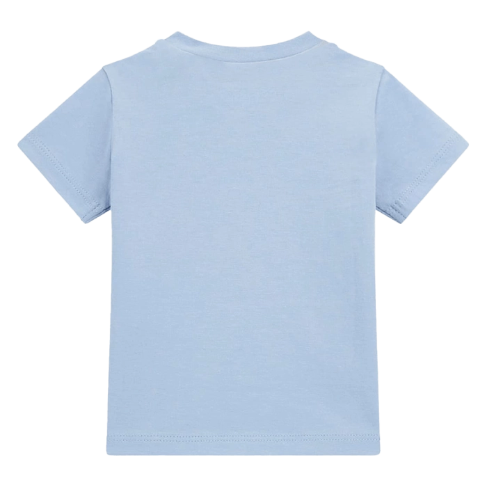 Παιδική μπλούζα Guess για αγόρια Classic γαλάζιο επώνυμη καλοκαιρινή μακό άνετη ετών online (3)