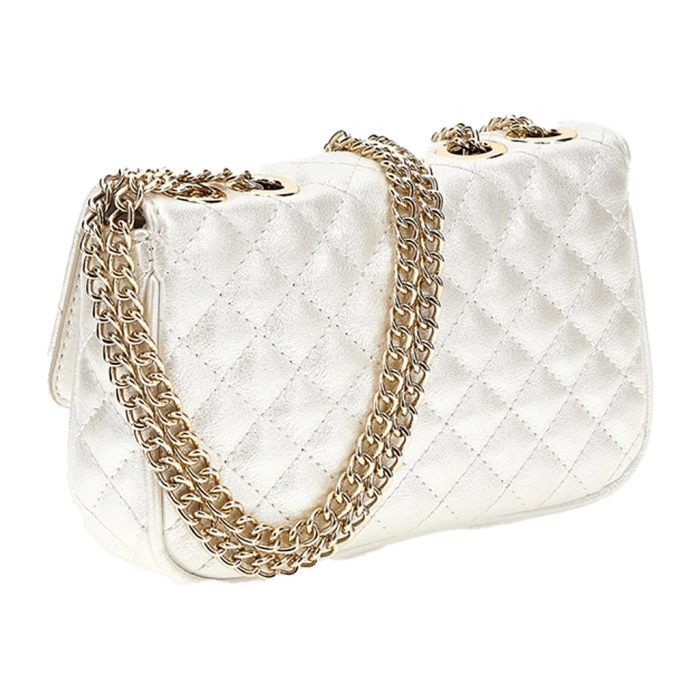 Παιδική τσάντα Guess για κορίτσια Chantelle άσπρο επώνυμη δώρο μοντέρνα χιαστί αλυσίδα καλή ετών online (2)