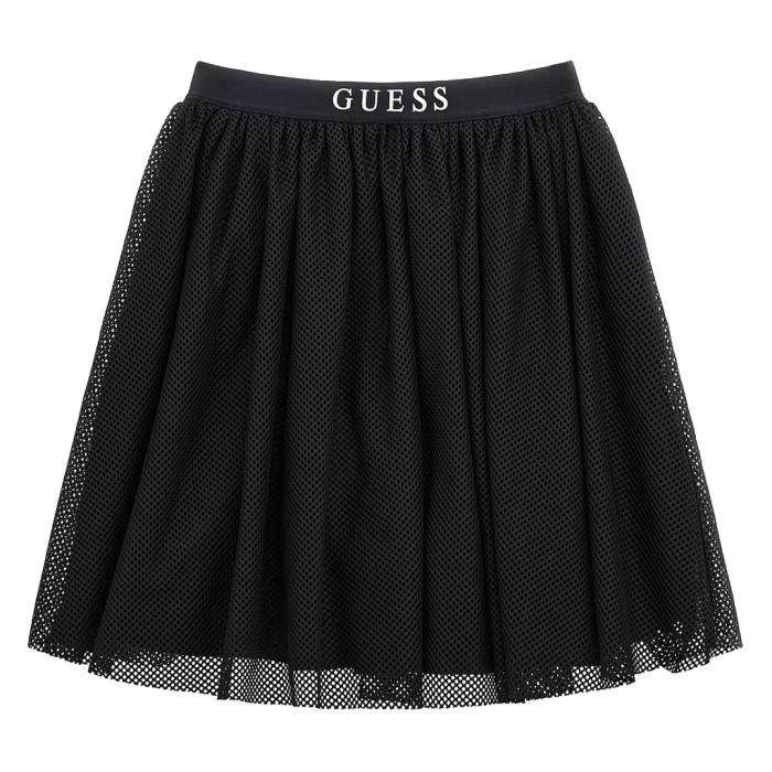 Παιδική φούστα Guess για κορίτσια Net μαύρο επώνυμη δίχτυ βόλτα μοντέρνα ετών online (2)