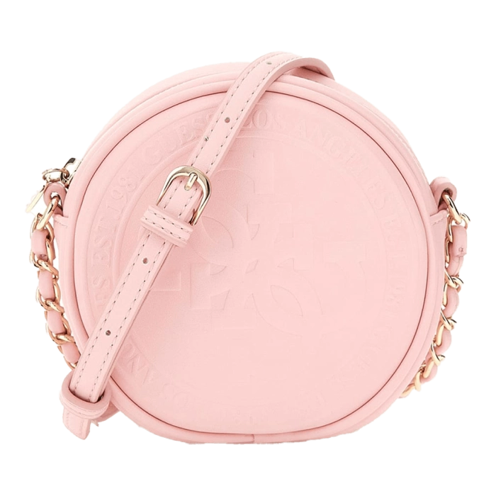 Παιδική τσάντα Guess για κορίτσια  Corina ροζ  casual με λουράκι χιαστί καθημερινή μοντέρνο ετών online (2)