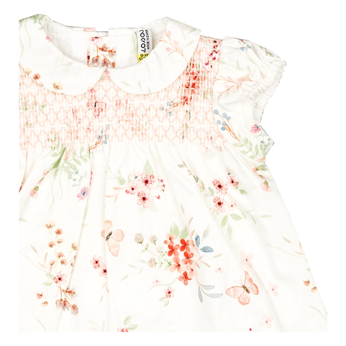Βρεφικό φόρμεα Losan για κορίτσια Blossom μπεζ μωρό βόλτα καλό με βρακάκι επώνυμο καλοκαιρινό μηνών online (4)
