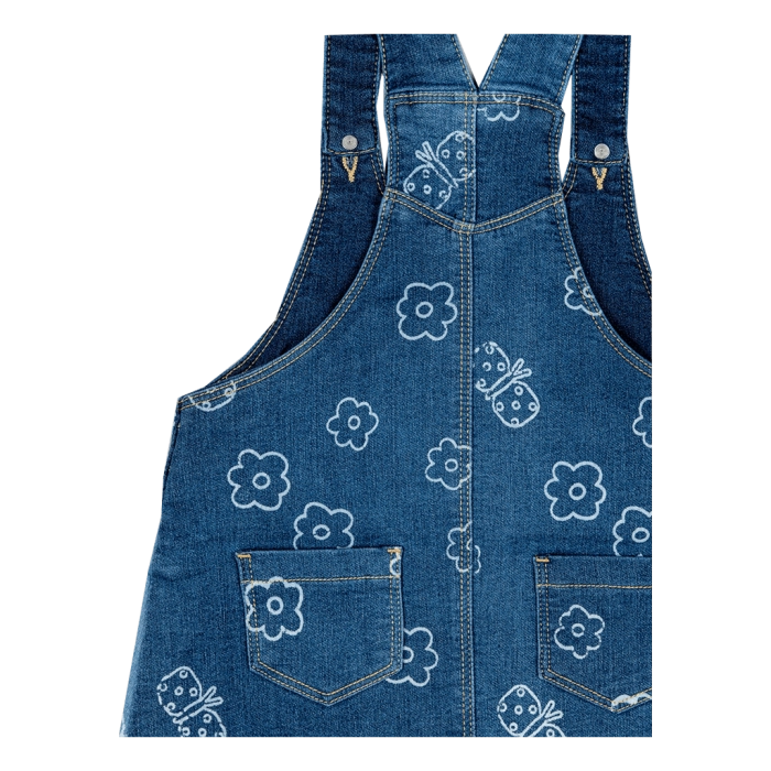 Παιδική σαλοπέτα Losan για κορίτσια Senses μπλε φούστα τζιν επώνυμο βόλτα casual online (1)