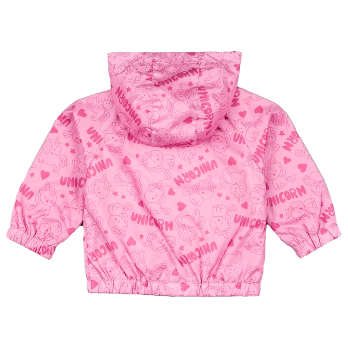 Βρεφικό μπουφάν Losan για κορίτσια Love Unicorners ροζ αντιανεμικό δώρο καθημερινό ανοιξιάτικο μηνών online  (1)