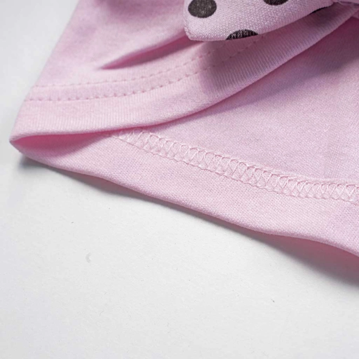 Βρεφικός σκούφος για κορίτσια mini mouse ροζ βρεφικά σκουφάκια βαμβακερά για το κεφάλι μηνών νεογέννητα (3)