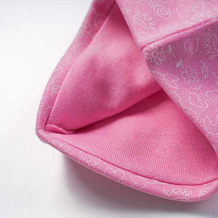 Βρεφικός σκούφος για κορίτσια little princess ροζ βρεφικά σκουφάκια βαμβακερά για το κεφάλι μηνών νεογέννητα (1)