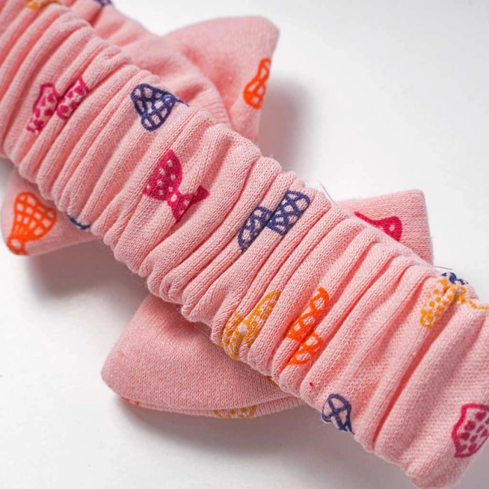 Βρεφική κορδέλα για κορίτσια little candy σομόν λαστιχένιες κορδέλες για μωράκια μωρά ελαστικές νεογέννητα (3)