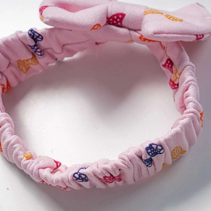 Βρεφική κορδέλα για κορίτσια little candy ροζ λαστιχένιες κορδέλες για μωράκια μωρά ελαστικές νεογέννητα (1)