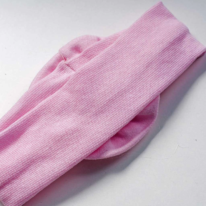 Βρεφική κορδέλα για κορίτσια simple flower ροζ λαστιχένιες κορδέλες για μωράκια μωρά ελαστικές νεογέννητα (3)