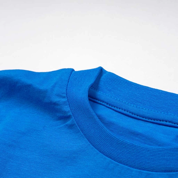 Παιδική μπλούζα AKO για αγόρια crash μπλε κοντομάνικες μπλούζες καλοκαιρινές μοντέρνες tshirt ελληνικά ετών (3)
