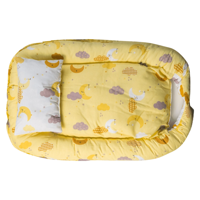 Βρεφική φωλια για μωράκια clouds2 κίτρινο βρεφικές φωλιές για αγόρια κορίτσια βαμβακερά κουκούλια νεογέννητα (1)