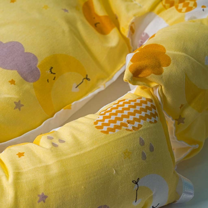 Βρεφική φωλια για μωράκια clouds2 κίτρινο βρεφικές φωλιές για αγόρια κορίτσια βαμβακερά κουκούλια νεογέννητα (2)