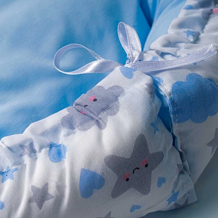 Βρεφική φωλια για μωράκια clouds2 γαλάζιο βρεφικές φωλιές για αγόρια κορίτσια βαμβακερά κουκούλια νεογέννητα (4)