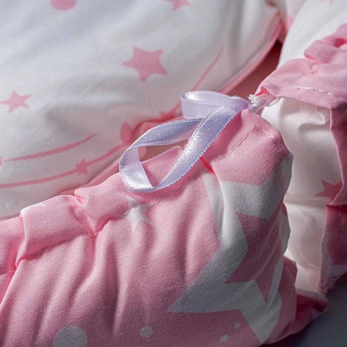 Βρεφική φωλια για κορίτσια stars ροζ βρεφικές φωλιές για αγόρια κορίτσια βαμβακερά κουκούλια νεογέννητα (2)
