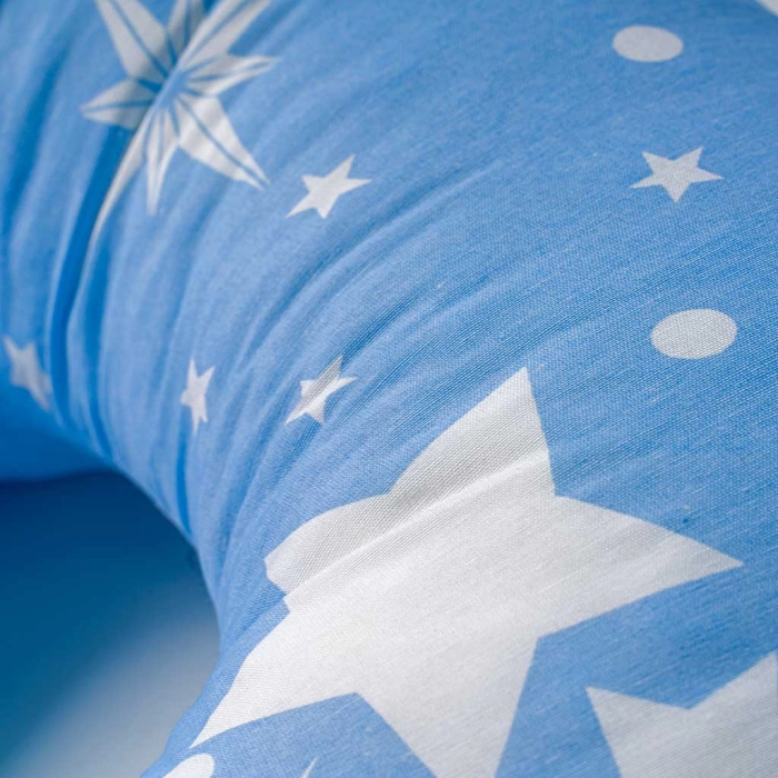 Βρεφικό μαξιλάρι θηλασμού για αγόρια stars μπλε για νεογέννητα μωράκια βαμβακερό μηνών online (3)