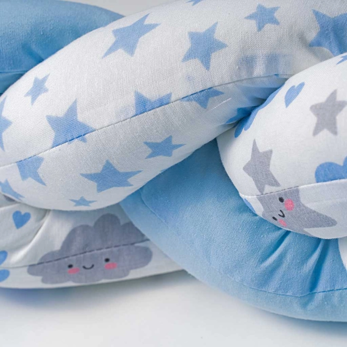 Βρεφική πλεξούδα για κούνια  sleeping star3 γαλάζιο πάντες για κούνια μοντέρνες για μωράκια αγόρια κορίτσια online (4)
