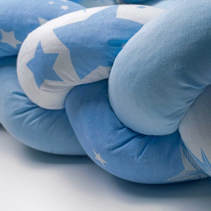 Βρεφική πλεξούδα για κούνια  sleeping star2 γαλάζιο πάντες για κούνια μοντέρνες για μωράκια αγόρια κορίτσια online (5)