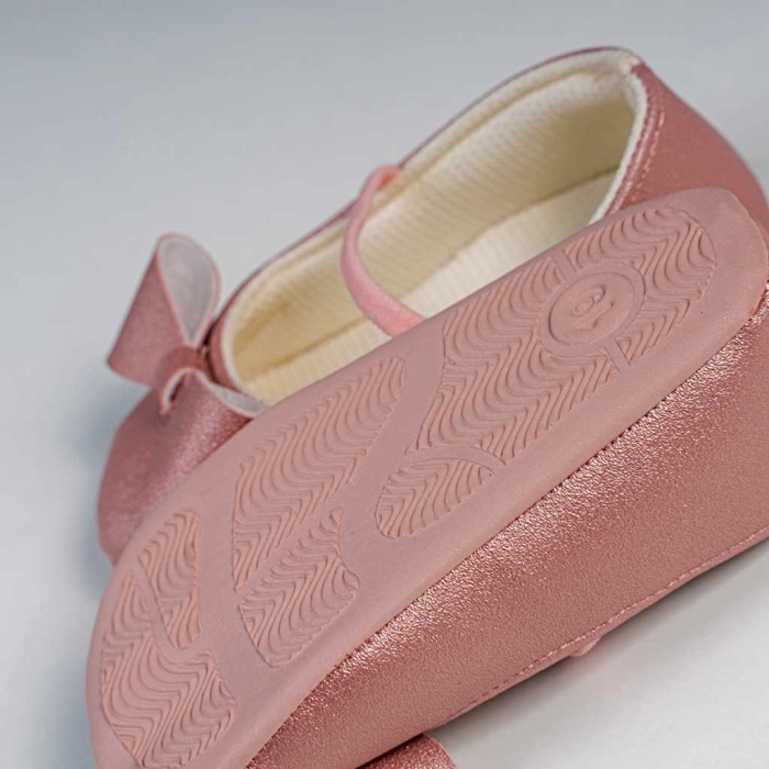 Βρεφικά παπούτσια για κορίτσια little bow ροζ παπουτσάκια αγκαλιάς για μωράκια μαλακά μηνών online (1)