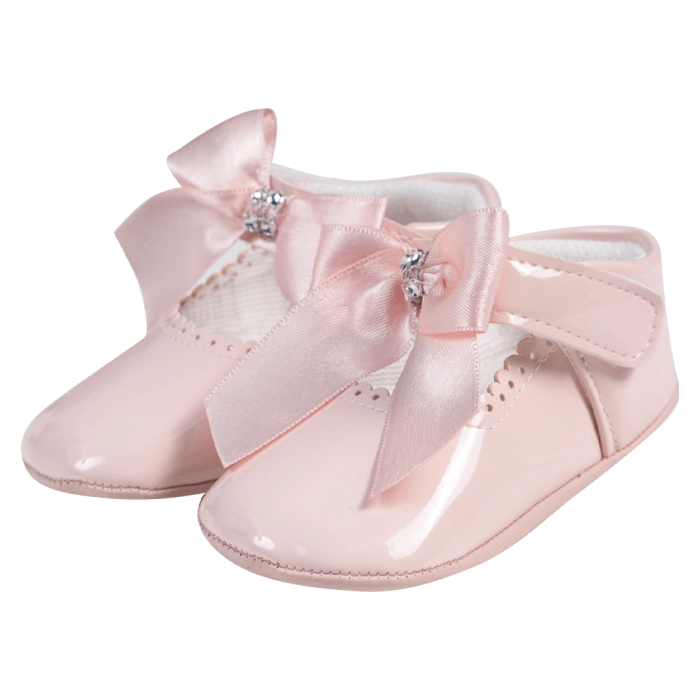 Βρεφικά παπούτσια για κορίτσια mini princess  ροζ παπουτσάκια αγκαλιάς για μωράκια μαλακά μηνών online