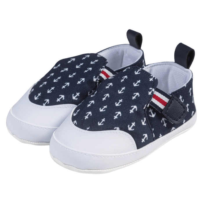 Βρεφικά παπούτσια για αγόρια Tommy2 μπλε παπουτσάκια αγkαλιάς για μωράκια μαλακά μηνών online (1)