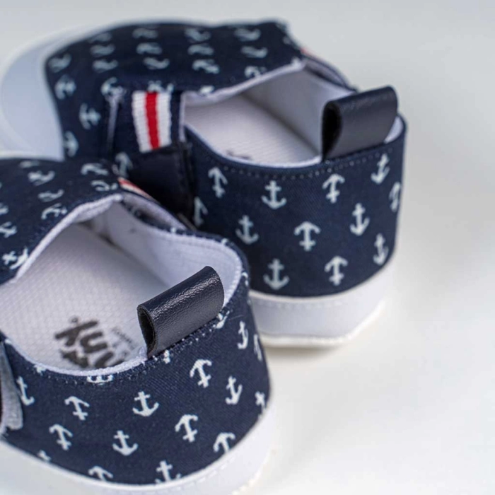 Βρεφικά παπούτσια για αγόρια Tommy2 μπλε παπουτσάκια αγkαλιάς για μωράκια μαλακά μηνών online (2)