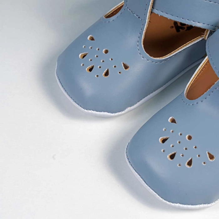 Βρεφικά παπούτσια για αγόρια summer steps γαλάζιο παπουτσάκια αγκαλιάς για μωράκια μαλακά μηνών online (5)