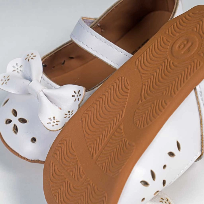 Βρεφικά παπούτσια για κορίτσια άσπρο παπουτσάκια αγκαλιάς για μωράκια μαλακά μηνών online (4)