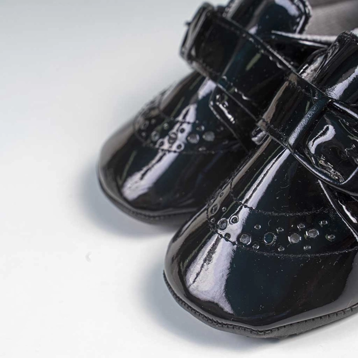 Βρεφικά παπούτσια για μωρά little baby μαύρο παπουτσάκια αγκαλιάς για μωράκια μαλακά μηνών online (2)