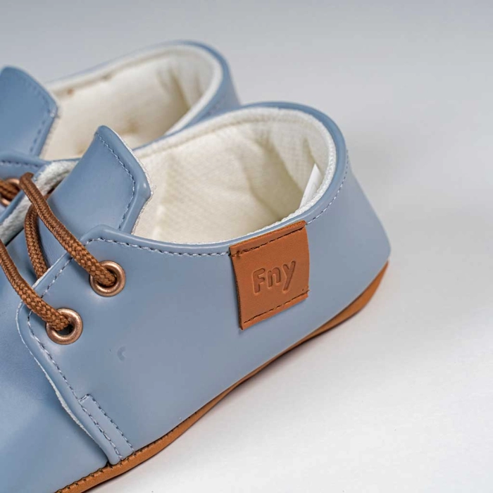 Βρεφικά παπούτσια για αγόρια little sir γαλάζιοπαπουτσάκια αγκαλιάς για μωράκια μαλακά μηνών online (1)