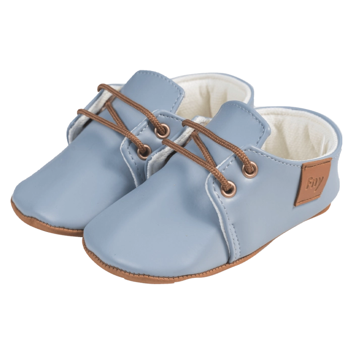 Βρεφικά παπούτσια για αγόρια little sir γαλάζιοπαπουτσάκια αγκαλιάς για μωράκια μαλακά μηνών online (1)