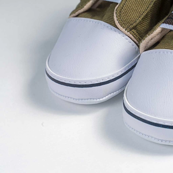Βρεφικά παπούτσια για αγόρια little Z λαδί παπουτσάκια αγκαλιάς για μωράκια μαλακά μηνών online (2)