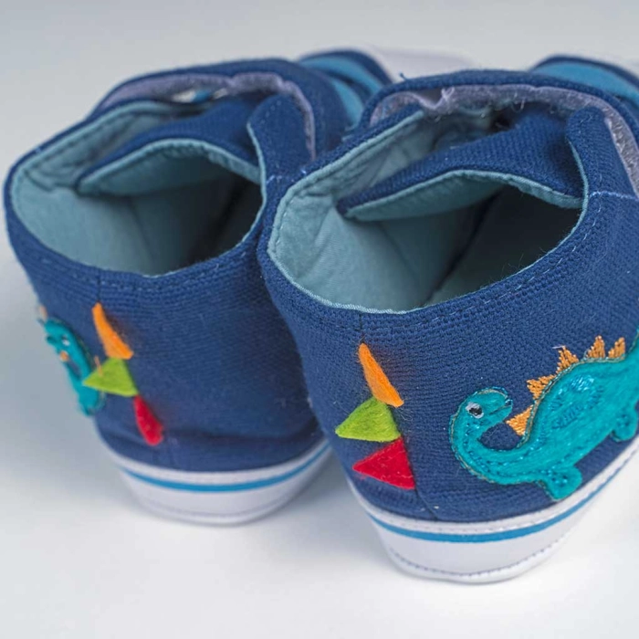 Βρεφικά παπούτσια για αγόρια little dino ραφ παπουτσάκια αγκαλιάς για μωράκια μαλακά μηνών online (1)