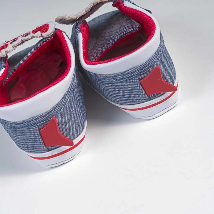 Βρεφικά παπούτσια για αγόρια happy crab μπλε παπουτσάκια αγkαλιάς για μωράκια μαλακά μηνών online (1)