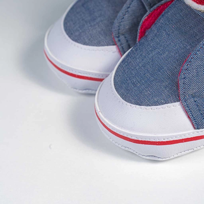 Βρεφικά παπούτσια για αγόρια happy crab μπλε παπουτσάκια αγkαλιάς για μωράκια μαλακά μηνών online (3)