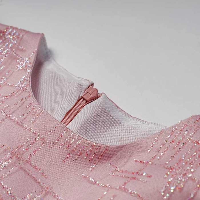 Bρεφικό αμπιγέ φόρεμα για κορίτσια Feather ροζ γάμος βάφτιση καλό τούλι μηνών online (3)