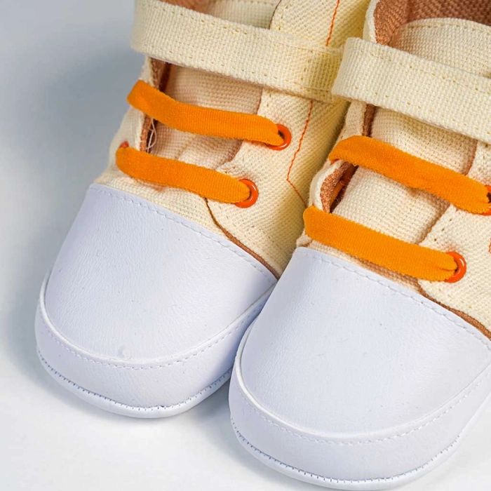 Βρεφικά παπούτσια για αγόρια little dino κίτρινο παπουτσάκια αγκαλιάς για μωράκια μαλακά μηνών online (7)