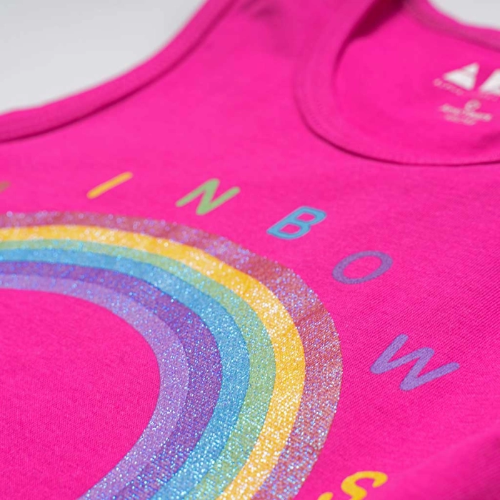 Παιδική μπλούζα AKO για κορίτσια rainbow stars φούξια μπλούζες αμάνικες tshirt  online μοντέρνα ετών (2)