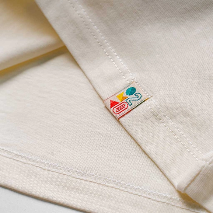 Παιδική μπλούζα crop AKO για κορίτσια desert heart άσπρο κοντομάνικες μπλούζες καλοκαιρινές με μονέκερο tshirt μοντέρνα ετών (1)