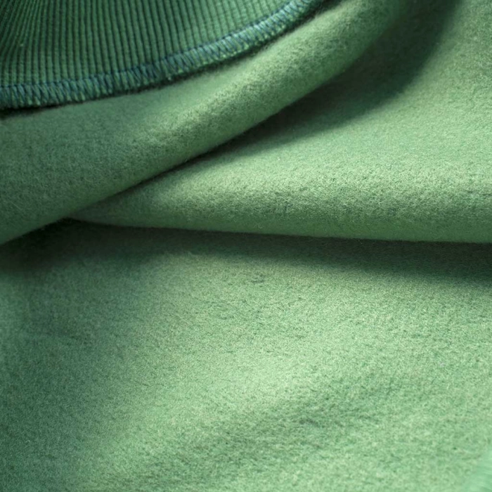 Παιδική μπλούζα φούτερ NEK Emotions πράσινο φούτερ χοντρό χειμερινό  μοντέρνα φαρδιά ετών (1)