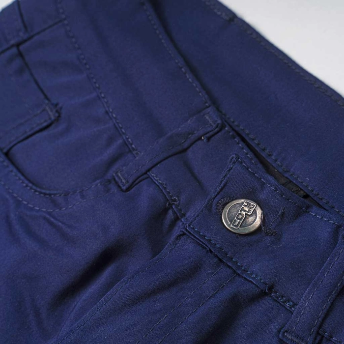 Παιδικό παντελόνι για αγόρια dreaming Genova μπλε υφασμάτινα παντελόνια ελαστικά βαμβακερά κλασσικά καπαρντίνα ετών (4)