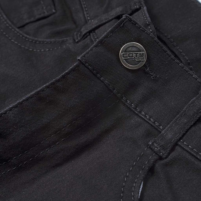 Παιδικό παντελόνι για αγόρια dreaming Genova μαύρο υφασμάτινα παντελόνια ελαστικά βαμβακερά κλασσικά καπαρντίνα ετών (3)