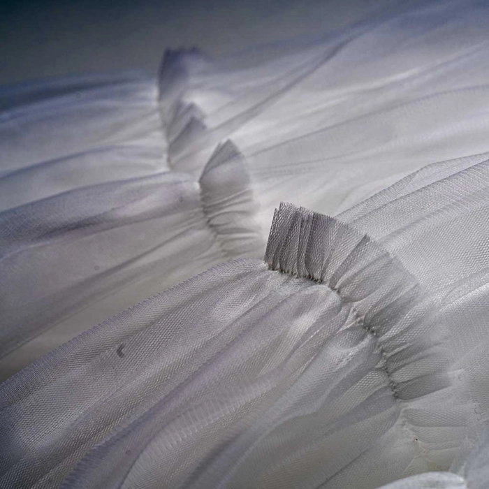 Παιδικό φόρεμα αμπιγέ για κορίτσια Carmen άσπρο παρανυφάκι αμπιγέ καλό γάμο βάφτιση ετών online (4)