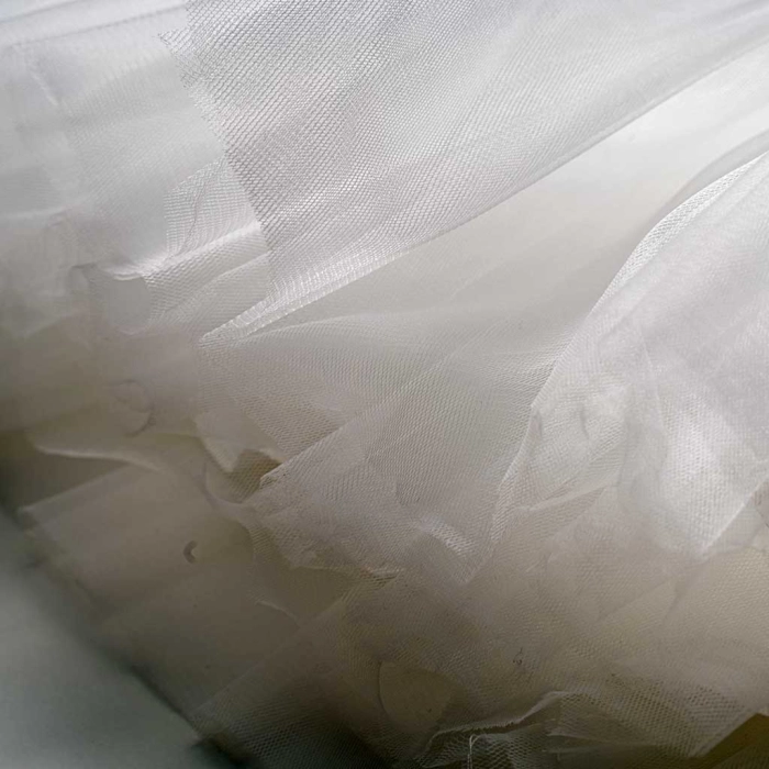 Παιδικό φόρεμα αμπιγέ για κορίτσια Carmen άσπρο παρανυφάκι αμπιγέ καλό γάμο βάφτιση ετών online (5)