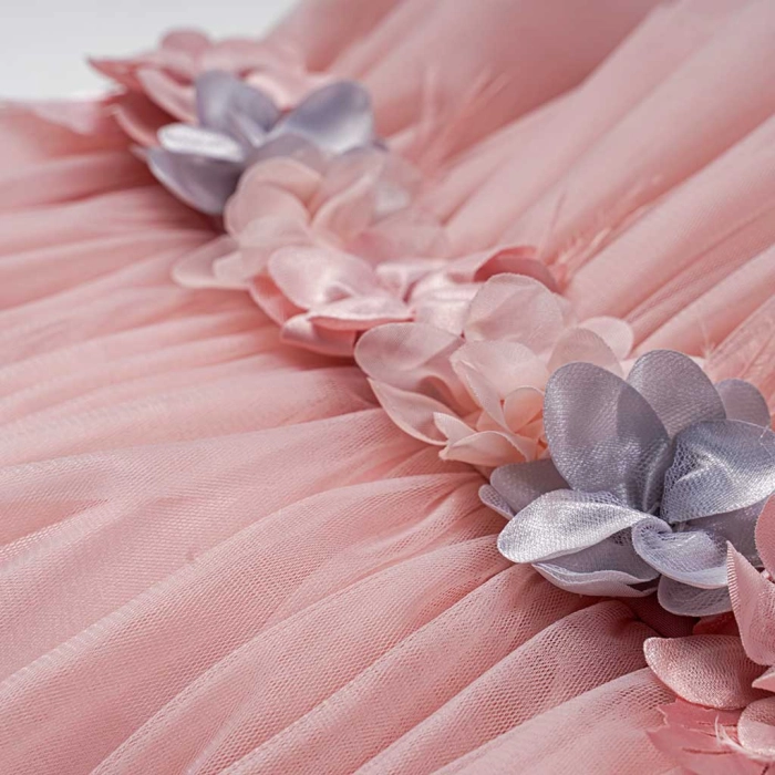 Παιδικό φόρεμα αμπιγέ για κορίτσια Carmen ροζ παρανυφάκι αμπιγέ καλό γάμο βάφτιση ετών online (2)