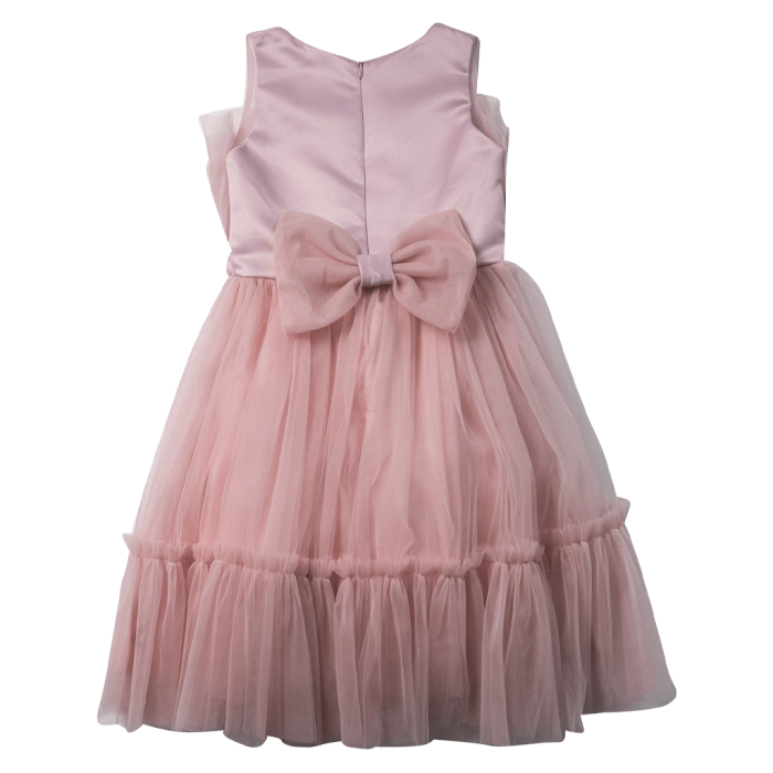 Παιδικό φόρεμα αμπιγέ για κορίτσια Carmen ροζ παρανυφάκι αμπιγέ καλό γάμο βάφτιση ετών online (2)